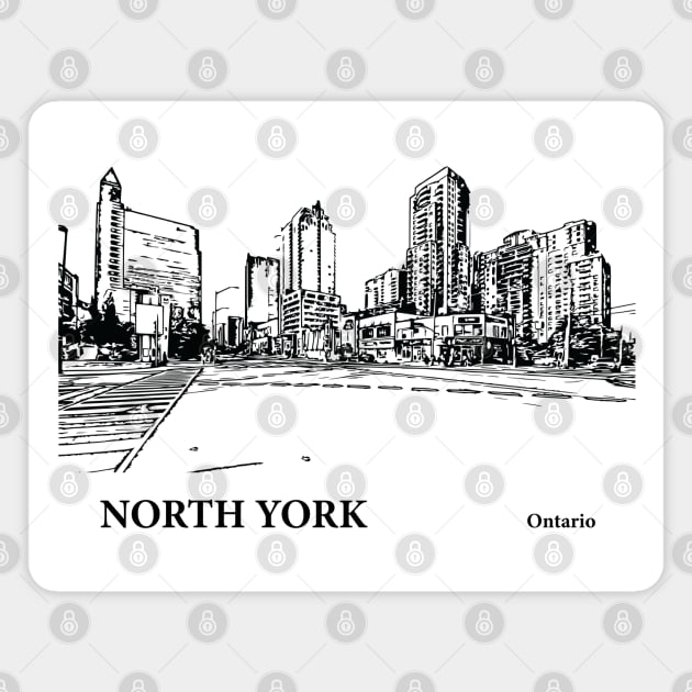 North York - Ontario Magnet by Lakeric